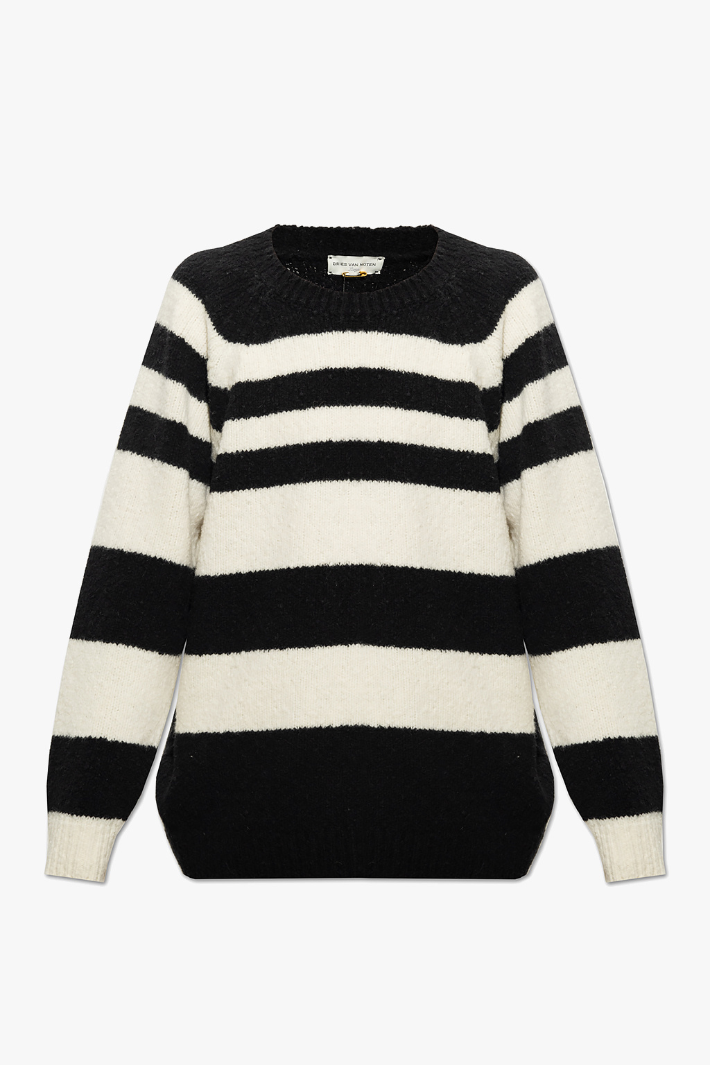 Champion sweater black and white stripes best sale